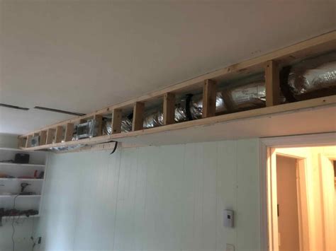 box around duckwork with metal studs|diy ductwork frame.